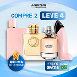 4 Perfumes Femininos (100ml) - Burberry Her | Burberry Goddess | L’interdit | Good Girl Blush (5 Anos Armazém do Perfume)