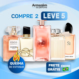 5 Perfumes Femininos (100ml) - Libre | Mademoiselle | Idolê | Chloé | Si armani (5 Anos Armazém do Perfume)