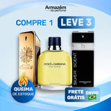 3 Perfumes Masculinos TESTER (100ml) - 1 Million  | D&G Pour Homme | Silver Scent (5 Anos Armazém do Perfume)
