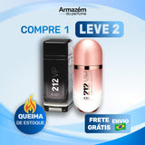2 Perfumes TESTER (100ml) -  212 VIP Rosé | 212 VIP Black (5 Anos Armazém do Perfume)